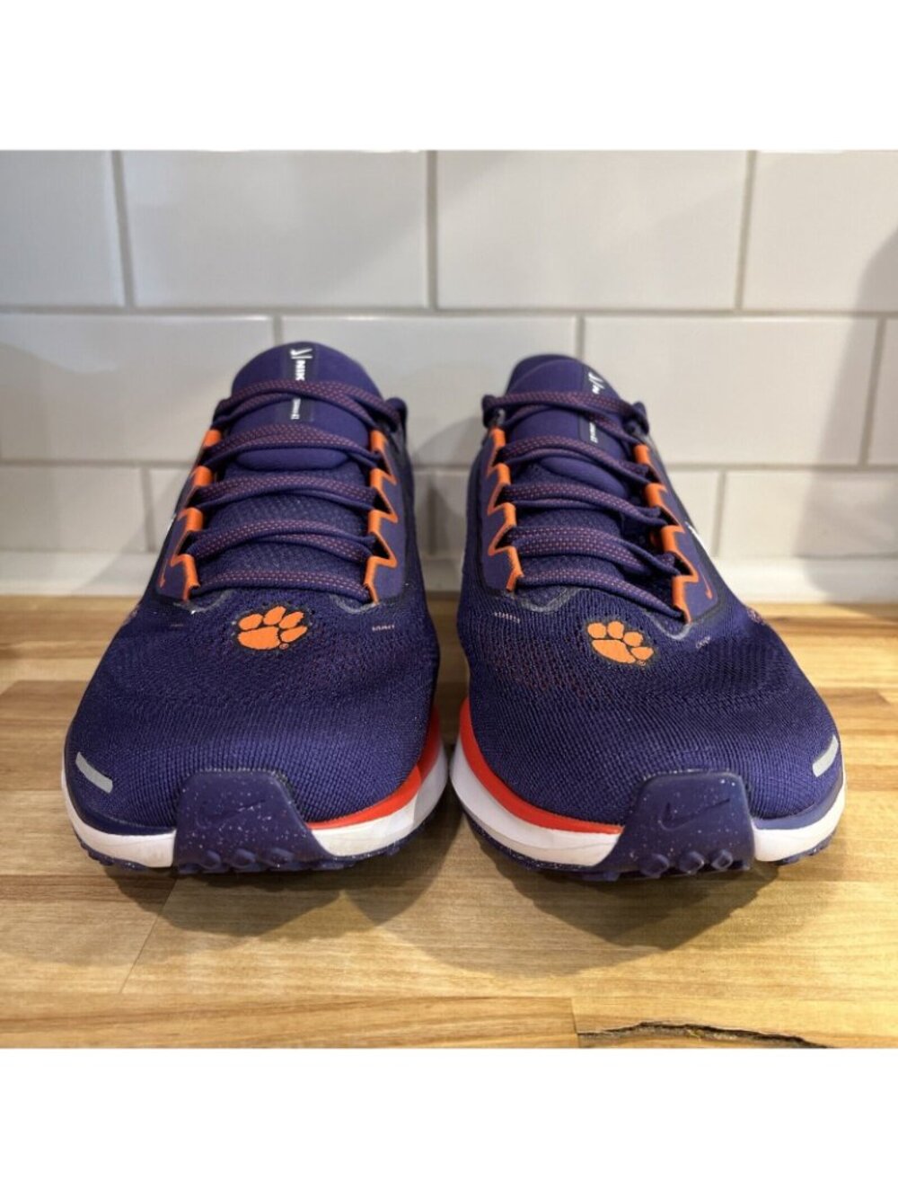 Nike Pegasus 41 Clemson Tigers Running Shoes Men's SZ 11 Purple Mesh FZ5108-500 - Picture 6 of 12